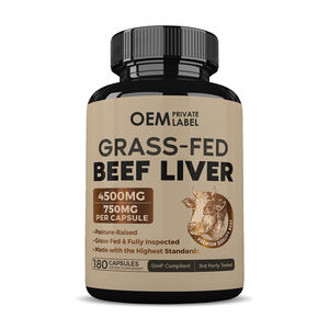 Capsules de foie de bœuf OEM avec fer, vitamine A, B12, choline, acide folique, cuivre, acide hyaluronique et réparation de la moelle osseuse pour les tissus conjonctifs - Product Image 1