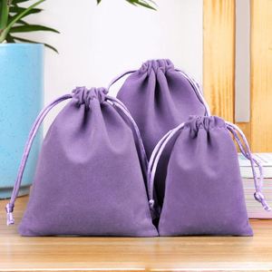 Wholesale 15*20cm <b>Wedding</b> <b>Favour</b> <b>Bag</b> Large Drawstring Pouch Velvet Drawstring Cosmetic Dust <b>Bags</b> - Product Image 6