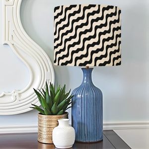 Juego de 2 pantallas de lámpara de tambor bohemio de lujo moderno, fácil montaje para lámparas de pie de mesa, rejilla científica de lino Natural, Stock exclusivo - Product Image 2