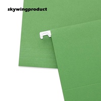 Skywingproduct Nouveau Classeur suspendu en papier de qualité supérieure, écologique, recyclé, format légal, couleur verte, forme en U/plat pour