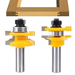 T-Slot <span class=keywords><strong>Router</strong></span> Bit Set Với Top/Dưới Mang Cho Cửa Tủ Hình Và Rãnh 3-Mảnh Chuyên Nghiệp Chế Biến Gỗ Kit - Product Image 4