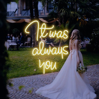 Enseigne néon personnalisée « It Was Always You », enseigne néon LED en acrylique flexible pour chambre, boutique, devanture de magasin, restaurant, pour vendeur Etsy