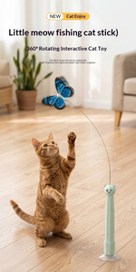 JiaBei <b>Cat</b> <b>toy</b> butterfly feather Automatic boredom buster <b>Interactive</b> plastic <b>toy</b> Cartoon design for <b>cats</b> - Product Image 5