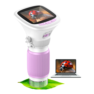 Microscope acoustique portable pour enfants, ensemble de jouets éducatifs STEM avec écran LED et caméra 1280x720 - Product Image 1