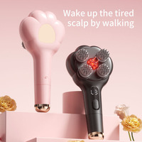 Peigne Masseur Électrique du Cuir Chevelu avec Thérapie par Lumière Rouge et Distributeur d'Huiles Essentielles 3-en-1 – Brosse Vibrante pour la Croissance des Cheveux et Contre la Chute Capillaire