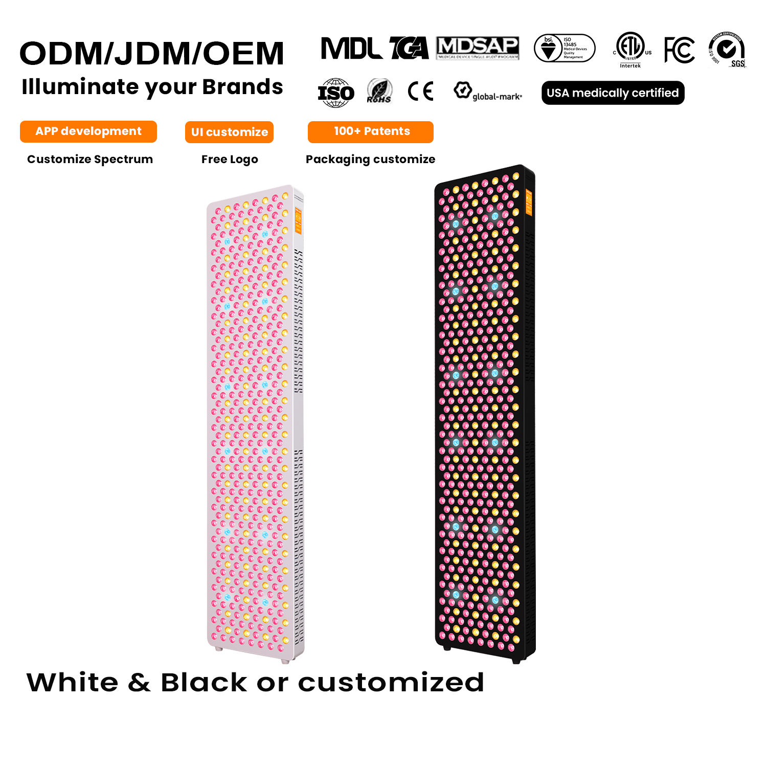 RLPRO450MAX demi-corps 8/9 vagues/432 LED