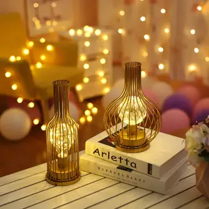 โคมไฟ LED สร้างแบบจำลอง,ทำจากเหล็กย้อนยุคสำหรับตกแต่งห้องนอน