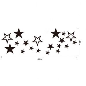 Autocollants muraux décoratifs créatifs pour la maison, étoiles en miroir acrylique, embellissement de la chambre d'enfant, autocollants muraux très vendus - Product Image 2