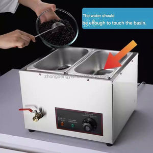 Commercial Electric Countertop Bain Marie Food Warmer Stainless Steel Catering <b>Equipment</b> Lid Tap Dough Mixer for Fruit - Product Image 4