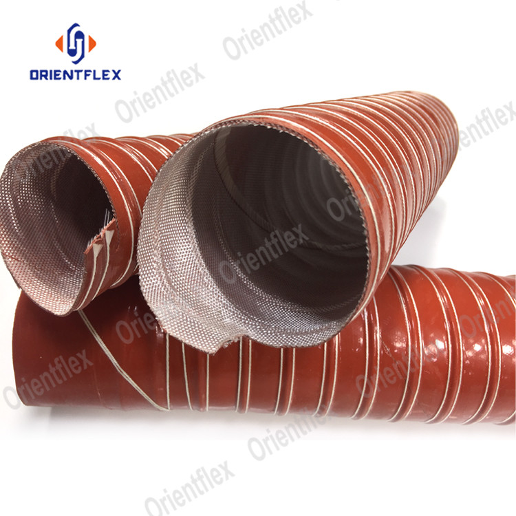 Source Heat resistant red flexible 3 inch 4 inch silicone ducting hose tube  for high temp air duct on m.alibaba.com
