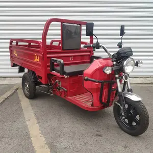 Wholesale High-power Electric Semi-Enclosed Cargo Trike Adult Electric 3 Wheel Cargo Tricycle