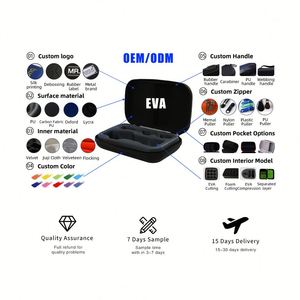 Étui de rangement rigide élégant pour microphone, sac de transport portable en EVA personnalisé, étui de protection stable pour deux microphones portables - Product Image 5