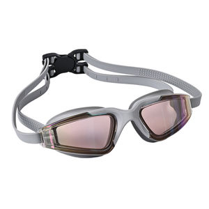 Lunettes de natation en silicone de course pour adultes Lentille de revêtement miroir large équipement d'entraînement pour adultes - Product Image 5