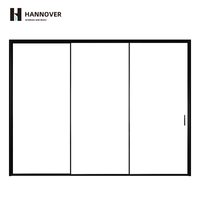 Porte coulissante en verre HANNOVER ultra-mince, anti-incendie, à fonctionnement silencieux, avec cadre en aluminium et système de glissement facile pour hôpital et chambre.