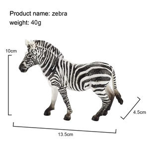 Juguetes de Animales de PVC al por Mayor, Simulación de Ciervo, Cebra, Tigre, Elefante, León, Búfalo, para Niños de 4 a 12 Años, Unisex - Product Image 2