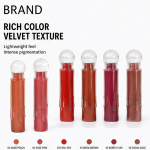 Natural Long Lasting Custom Logo Glitter Lip Plumper Gloss Transparent Orange Water <b>Light</b> <b>Mirror</b> for Daily <b>Makeup</b> Private Label - Product Image 2