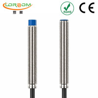 Capteur de proximité inductif LORDDOM M8, étanche IP67, en laiton nickelé, NPN/PNP NO NC, 1,5/2 mm, 10-30 VDC, câble PVC
