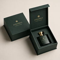 Boîte magnétique rigide mate de luxe pour emballage de parfum et cosmétiques, impression de logo personnalisée, avec insert en mousse pour les entreprises de beauté