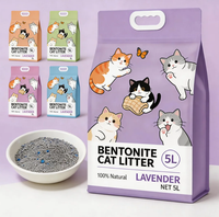 OEM Pasir Kucing Bentonit Penggumpal Kuat Antibakteri Biodegradable Ramah Lingkungan Mudah Dibersihkan Penyerapan Cepat Bentuk Bulat