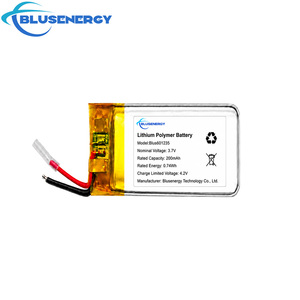 Batería de Polímero de Litio Recargable 601235 3.7V 200mAh, Paquete de Baterías LiPo para Reloj Inteligente, Rastreador GPS, Dispositivo Portátil OEM - Product Image 1