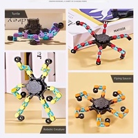 Fidget Spinner Transformable Robot Créatif Anti-Stress Sensoriel Jouet à Manivelle pour les Doigts