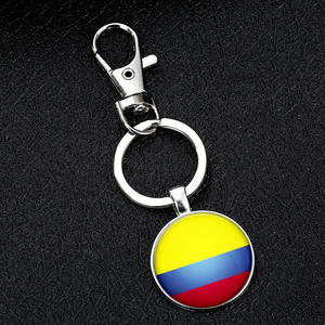 Nhà Sản Xuất 233 Quốc Gia Cờ Keychain Quốc Gia Cờ Vòng Chìa Khóa Lưu Niệm Quà Tặng Khuyến Mãi Thủy Tinh Dome Cabochon Móc Chìa Khóa - Product Image 5