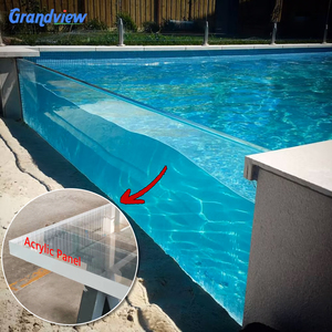 Grandes piscines extérieures <span class=keywords><strong>hors</strong></span> <span class=keywords><strong>sol</strong></span> préfabriquées en verre acrylique transparent sans fin <span class=keywords><strong>pour</strong></span> l'extérieur - Product Image 2