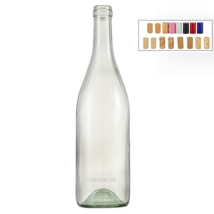 Nhà Máy Bán buôn <span class=keywords><strong>Bordeaux</strong></span> Burgundy Champagne rượu vang đỏ chai thủy tinh 500ml <span class=keywords><strong>750ml</strong></span> màu xanh đậm nút chai thủy tinh kín chai rượu vang - Product Image 2