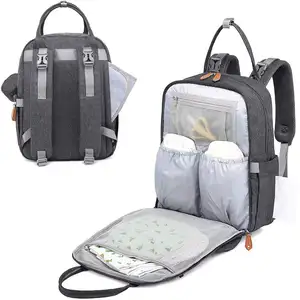 Free Sample Diaper Bag Backpack Baby Nappy Changing Bags Multifunction Waterproof Travel Back Pack With Changing Pad Stroller