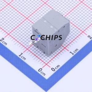 250-202 Spring Terminal Block Through hole Component (THT),P=3.5mm Connector 1x2P 3.5mm Gray 2P - Product Image 2