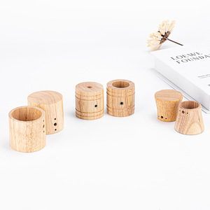 Factory direct supply of solid wood single-head wooden <b>lamp</b> cups, <b>lamp</b> <b>bases</b>, Japanese style <b>lamp</b> accessories, creative <b>table</b> - Product Image 1
