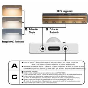 Wardrobe <b>Lights</b> With <b>Sensor</b> 30cm <b>LED</b> Cabinet Lighting For Wardrobe Interior Use - Product Image 5