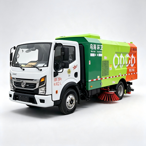รถบรรทุกกำจัดมลพิษบนถนนแบบเบา 5 ลูกบาศก์เมตร แชสซี Dongfeng รถกวาดทำความสะอาดพื้นผิวถนนแบบลึก - Product Image 1