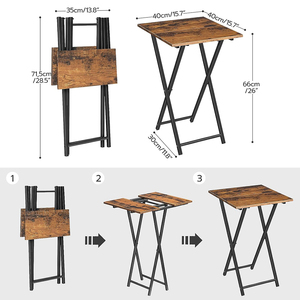 Tavolo da pranzo <span class=keywords><strong>pieghevole</strong></span> divano portatile <span class=keywords><strong>tavolino</strong></span> stile industriale piccola scrivania per piccolo spazio <span class=keywords><strong>pieghevole</strong></span> tavolo da studio - Product Image 4