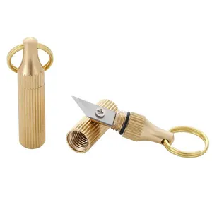 Mini Mes Multifunctionele Edc Tool Draagbare Capsule Sleutelhanger Outdoor Survival Emergency Pocket Snijden Sloop Express Tool