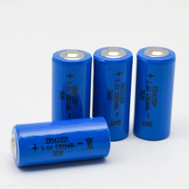 GEB Non-Rechargeable ER14335 3.6V 1350mah 1600mah Energized Lithium Sulfur Battery with Cable and Connectors