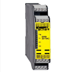 MÓDULO DE MONITOREO DE SEGURIDAD SRB301MC-24V, VOLTAJE DE FUNCIONAMIENTO 24V CA/CC, 1 SALIDA DE SEÑALIZACIÓN, 3 CONTACTOS DE SEGURIDAD, PARADA 0, 2 POSICIONES - Product Image 6
