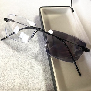 Lentilles photochromiques métal rectangle or noir argent sans cadre lunettes <span class=keywords><strong>antireflet</strong></span> anti lumière bleue femmes 2024 lunettes photogray - Product Image 6