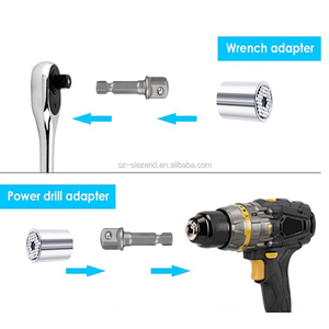 Bán Buôn Ổ Cắm Đa Năng, 7Mm-19Mm Đa Chức Năng Ratchet Wrench Power Drill Adapter Ổ Cắm Đa Năng Grip Tool - Product Image 5