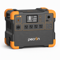Station d'alimentation portable 2200W 1536Wh avec batterie LiFePO4, entrée solaire 1000W et charge rapide en 1,8 heure