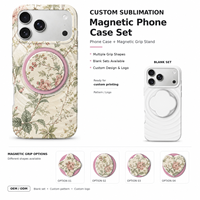 Coques de téléphone personnalisées en gros avec impression par transfert thermique et sublimation, texture magnétique ondulée, pour iPhone 18 17 16 15