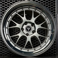 Jantes forgées FHJ 17 18 19 20 21 22 24 pouces, 2 pièces, finition polie, jantes forgées à profil profond pour BMW M3 M4 Audi LMR