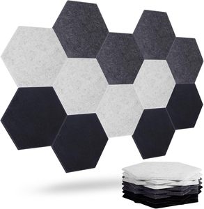 Panneau acoustique mural en polyester écologique absorbant, épaisseur 12 mm, NRC 0,8, moderne, pour l'insonorisation des auditoriums, bureaux, studios, cinémas - Product Image 1