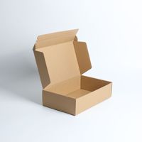 Carton d'Expédition Ondulé Rose Kraft à Logo Personnalisé pour Vêtements, T-shirts, Emballage Cadeau, Vente en Gros