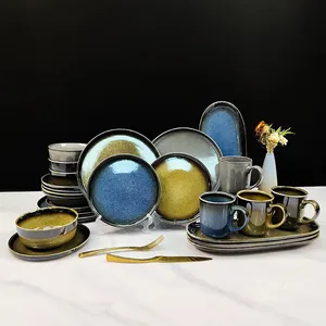 Luxury Stoneware Dinner Plates Ceramic Dish Plate Dinnerware Set Ceramic Mug Dinner Set