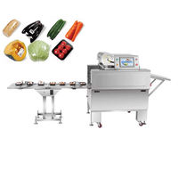 Automatische verpakkingsmachine voor groenten en fruit met clingfilm, tray-type machine voor vers en diepvriesvoedsel met clingfilmzakken