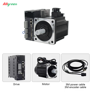 130ST-M10025+A4 ชุดไดร์เวอร์เซอร์โวมอเตอร์ AC 2.6KW พร้อมเบรก 10 นิวตันเมตร 2500 รอบต่อนาที 2500ppr CNC เซอร์โว - Product Image 1