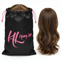 Sacs à poussière pour chaussures, sacs à cordon en satin pour extensions capillaires, fabrication en gros avec logo personnalisé