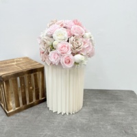 Boule de fleurs artificielles personnalisée, nouvelle collection, haute qualité, en soie artificielle, pour centres de table de mariage
