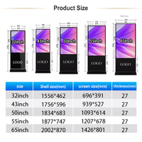 Pantalla LED Digital de Alta Definición para Interiores de 55 Pulgadas, Formato 16:9, con SDK, 1 Año de Garantía, Soporte Móvil, Pantalla LCD